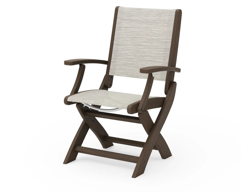 Coastal Kona Sling Folding Dining Arm Chair - The Great Escape