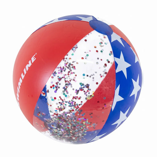 22" Inflatable Americana Glitter Beach Ball - The Great Escape