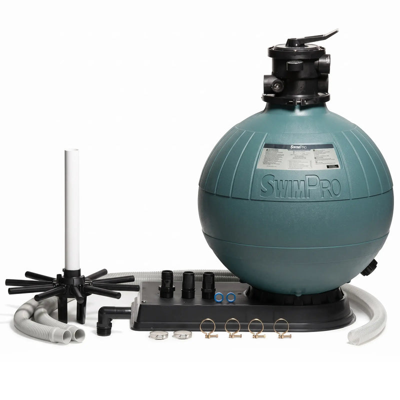 Swimpro 256T Filter W/ Tank, Base, Fittings, & Hoses - The Great Escape