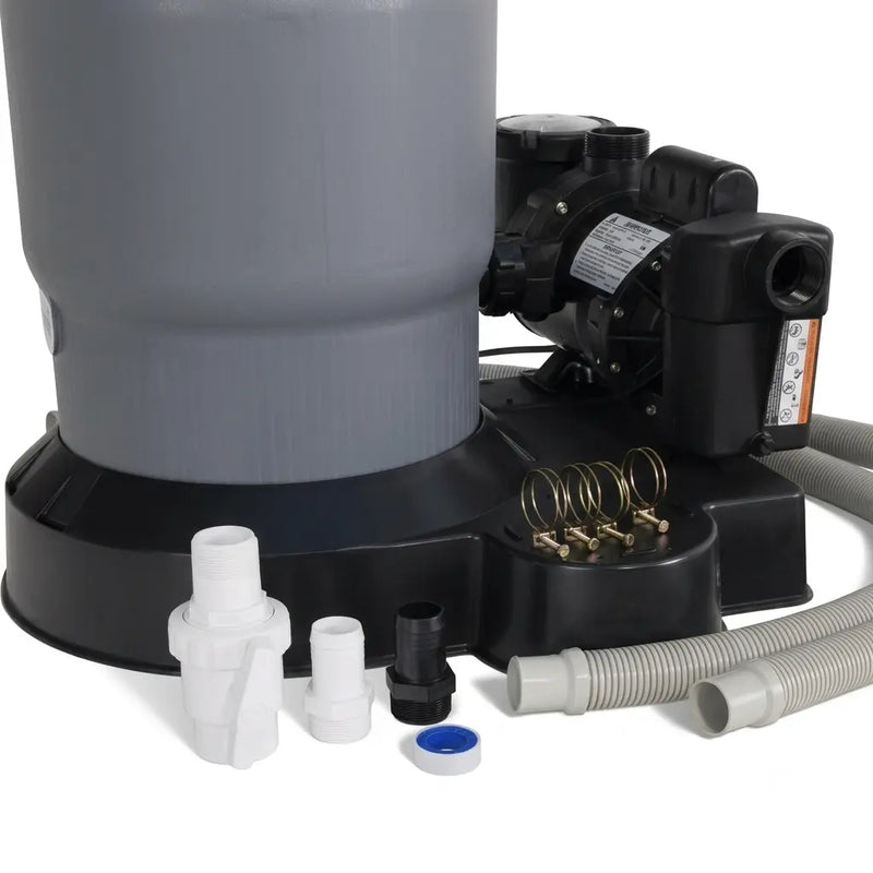 150 Swimpro 2HP Element System W/ Twist Lock Motor, Tank, Base, Cartridge, Fittings, & Hoses - The Great Escape
