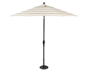 9' Designer Umbrella - New Block Smoke Stripe - The Great Escape