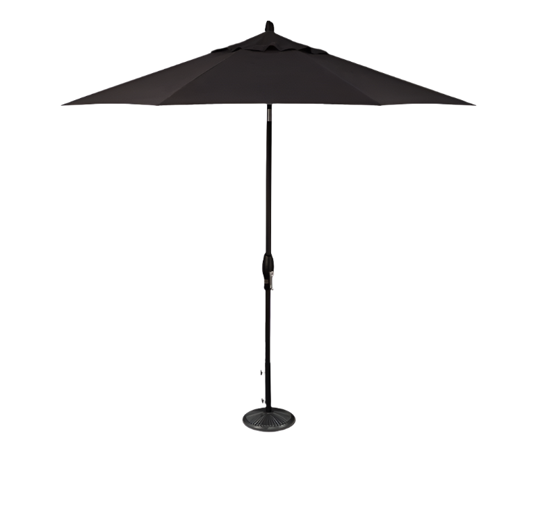 9' Designer Umbrella - Black - The Great Escape
