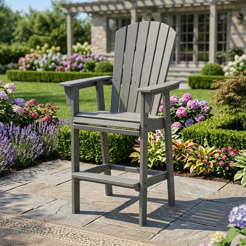 Nautical Curveback Bar Height Adirondack Chair - The Great Escape