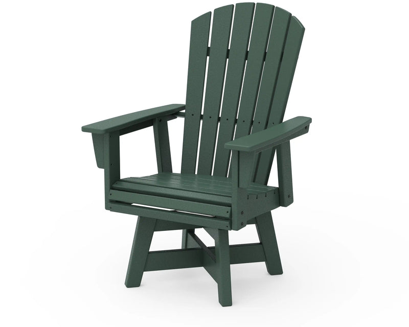 Nautical Curveback Adirondack Swivel Dining Chair - The Great Escape