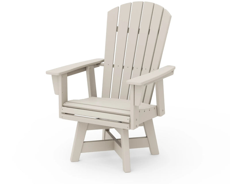 Nautical Curveback Adirondack Swivel Dining Chair - The Great Escape