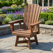 Nautical Curveback Adirondack Swivel Dining Chair - The Great Escape
