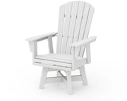 Nautical Curveback Adirondack Swivel Dining Chair - The Great Escape