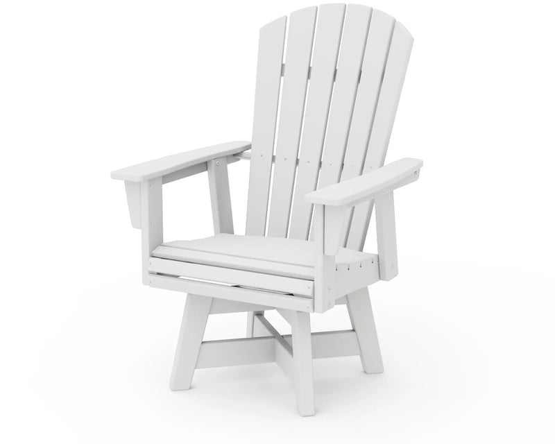 Nautical Curveback Adirondack Swivel Dining Chair - The Great Escape