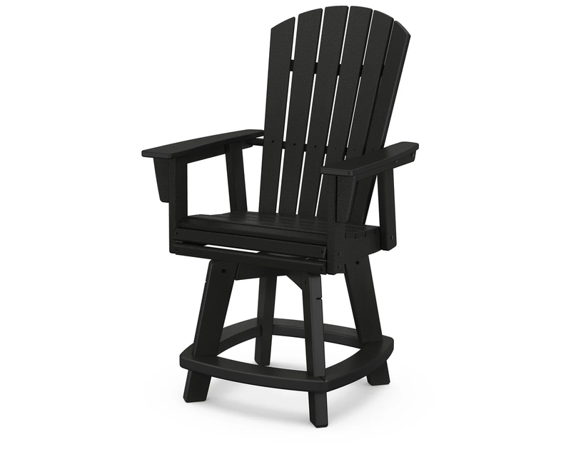 Nautical Curveback Adirondack Swivel Counter Chair - The Great Escape
