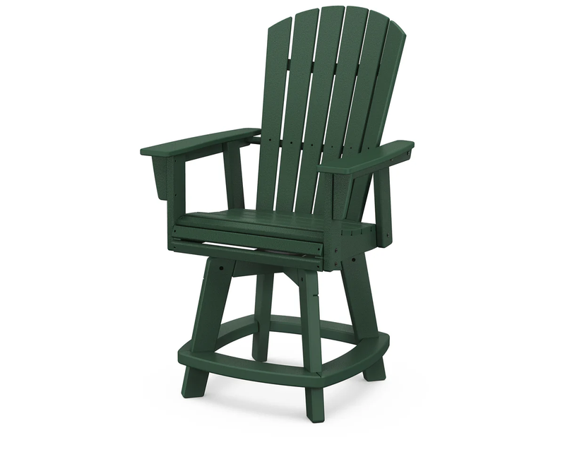 Nautical Curveback Adirondack Swivel Counter Chair - The Great Escape