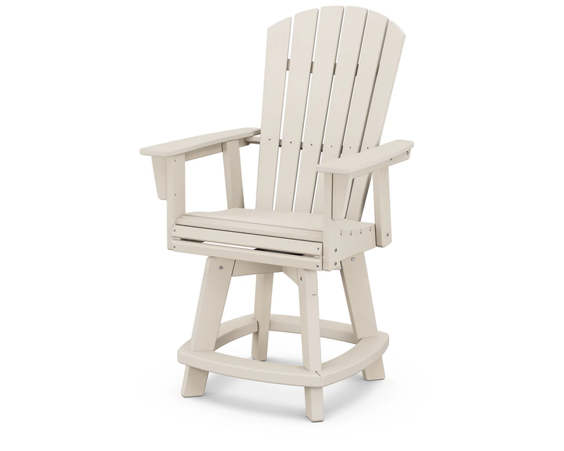 Nautical Curveback Adirondack Swivel Counter Chair - The Great Escape