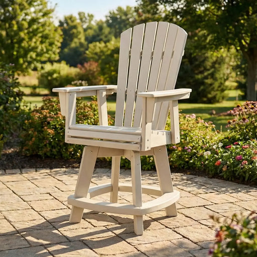 Nautical Curveback Adirondack Swivel Counter Chair - The Great Escape