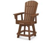 Nautical Curveback Adirondack Swivel Counter Chair - The Great Escape