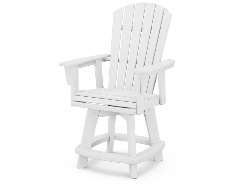Nautical Curveback Adirondack Swivel Counter Chair - The Great Escape