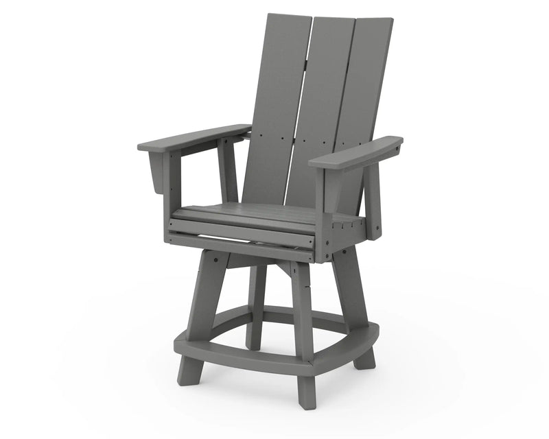 Modern Curveback Adirondack Swivel Counter Chair - The Great Escape