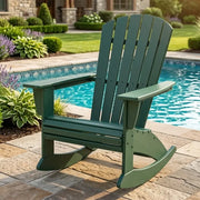 Nautical Curveback Adirondack Rocker Chair - The Great Escape
