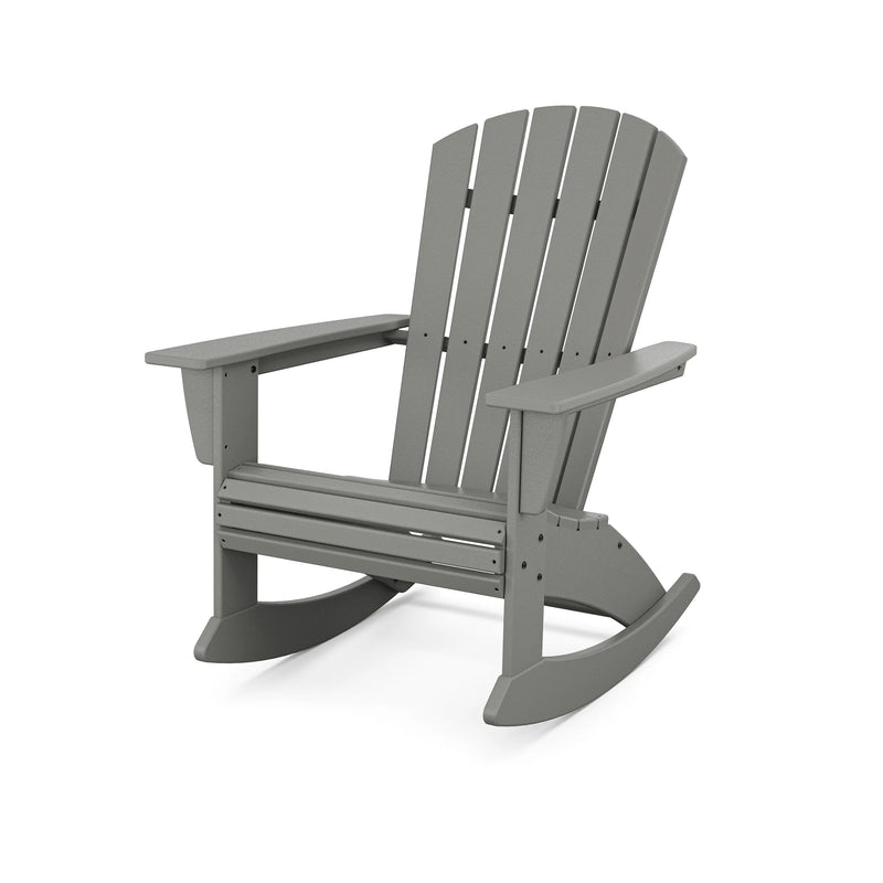 Nautical Curveback Adirondack Rocker Chair Slate Grey - The Great Escape