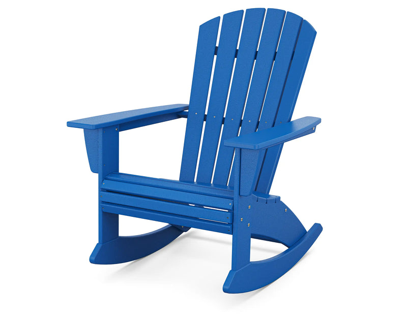 Nautical Curveback Adirondack Rocker Chair - The Great Escape