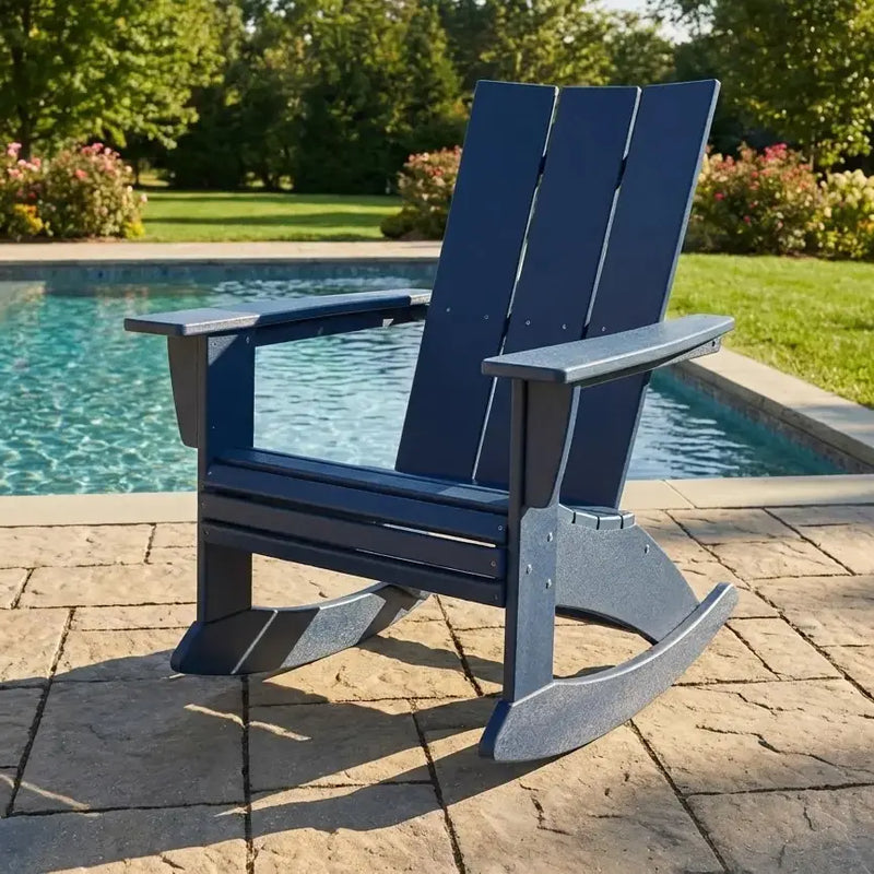 Modern Curveback Adirondack Rocker Chair - The Great Escape