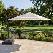 13' Designer Octagon AKZ+ Cantilever Umbrella - New Block Smoke Stripe - The Great Escape