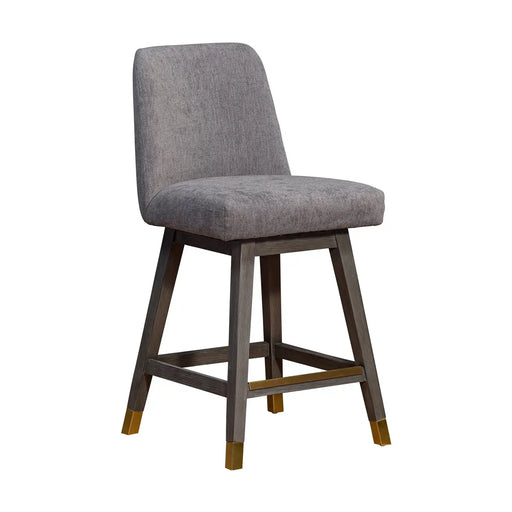 Eliana Swivel Wood Barstool Oak/Mocha - The Great Escape