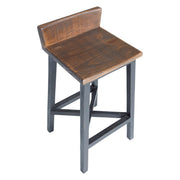 Woodland 30" Wood Barstool in Black - The Great Escape