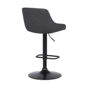 Ashley 26-30" Adjustable Stool - Black/Grey - The Great Escape