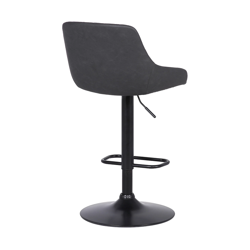 Ashley 26-30" Adjustable Stool - Black/Grey - The Great Escape
