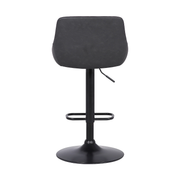 Ashley 26-30" Adjustable Stool - Black/Grey - The Great Escape