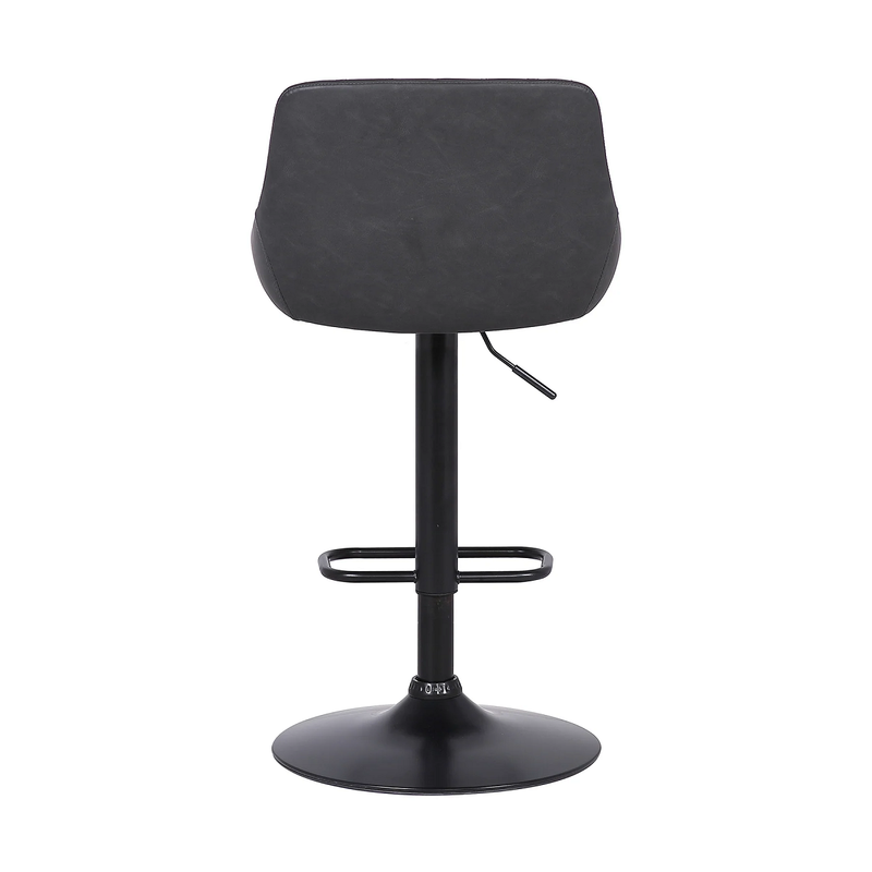 Ashley 26-30" Adjustable Stool - Black/Grey - The Great Escape