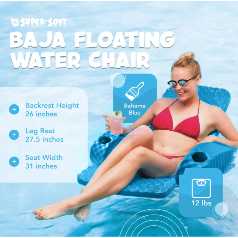 Baja Folding Lounge (Bahama Blue) - The Great Escape