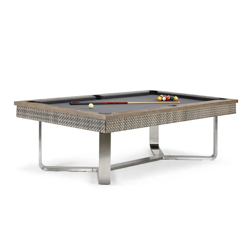 8' Brunswick The Bali Pool Table Grey Teak - The Great Escape