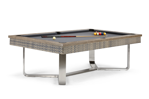 8' Brunswick The Bali Pool Table Grey Teak - The Great Escape