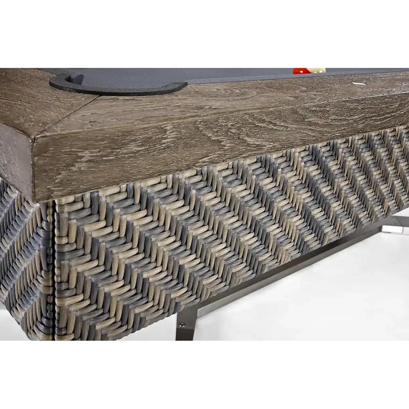 8' Brunswick The Bali Pool Table Grey Teak - The Great Escape
