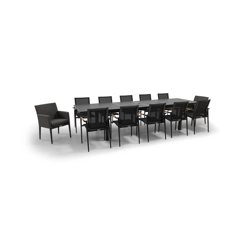 Capri 13 Piece Sling Dining Group - The Great Escape