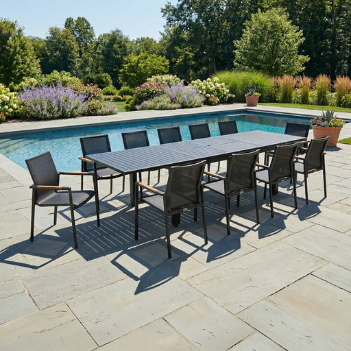 Capri 13 Piece Sling Dining Group - The Great Escape