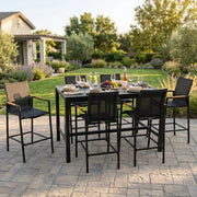 Capri Sling 7 Piece Bar Height Group - The Great Escape