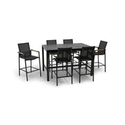 Capri Sling 7 Piece Bar Height Group - The Great Escape