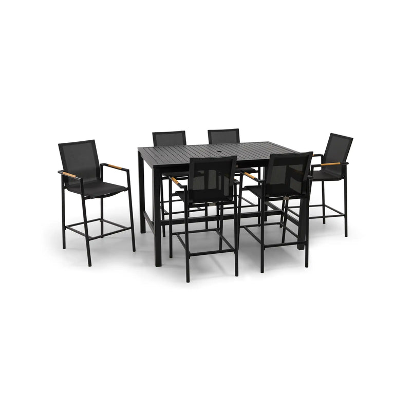 Capri Sling 7 Piece Bar Height Group - The Great Escape