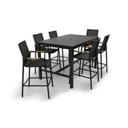 Capri Sling 7 Piece Bar Height Group - The Great Escape