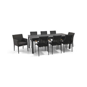 Capri 9 Piece Sling Dining Group W/ Extension Table - The Great Escape
