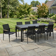Capri 9 Piece Sling Dining Group W/ Extension Table - The Great Escape