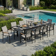 Capri 11 Piece Grey Sling Dining Group - The Great Escape