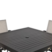 Capri 5 Piece Grey Sling Dining Group - The Great Escape