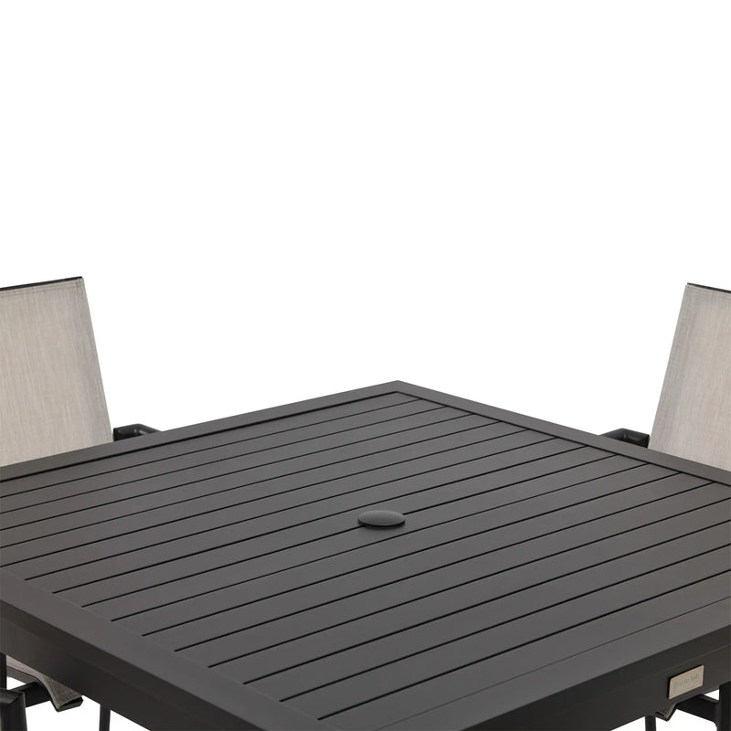 Capri 5 Piece Grey Sling Dining Group - The Great Escape