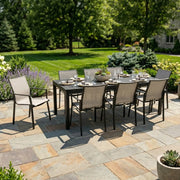 Mila 9 Piece Sling Dining Group W/ Extension Table - The Great Escape