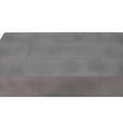30" x 60" Inch Rectangle Concrete Faux Aluminum Firepit With Lid - The Great Escape