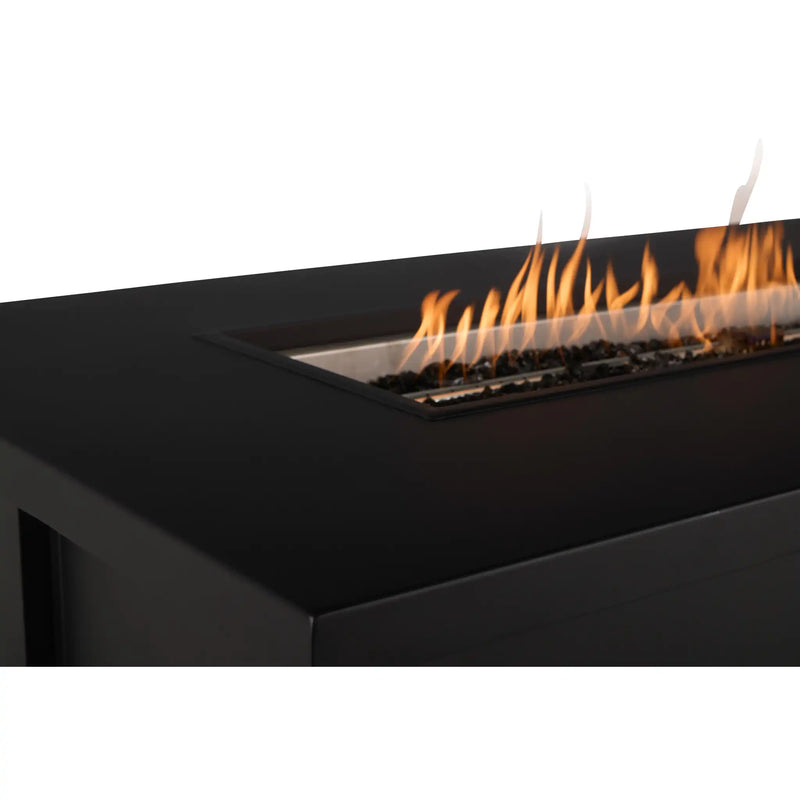 Picture of 32" X 50" Black Fire Table W/ Lid