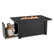 Picture of 32" X 50" Black Fire Table W/ Lid