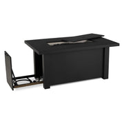 Picture of 32" X 50" Black Fire Table W/ Lid